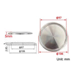304 Stainless Steel Sanitary Clamp End Cap Fitting 25.4–155mm Sanitary Pipe Fitting Richie's A8