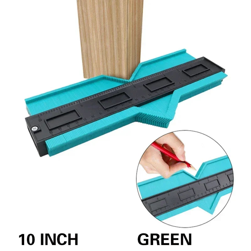Contour Profile Gauge Duplicator – 5" & 10" Woodworking Tool Contour Profile Gauge Richie's 10 Inch Green