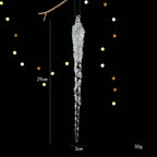 Acrylic Christmas Ice Drop Hanging Ornaments | Clear Pendants Christmas Ornaments Richie's D