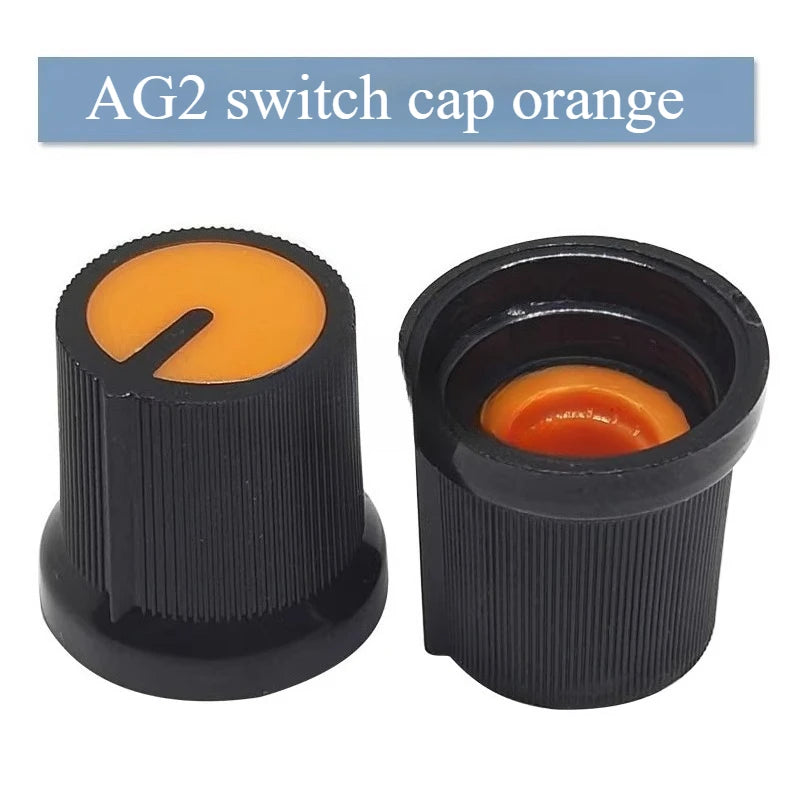 30PCS Potentiometer Knobs Set 6mm WH148 Assorted Colors Potentiometer Knobs Set Richie's AG3 Orange 30PCS
