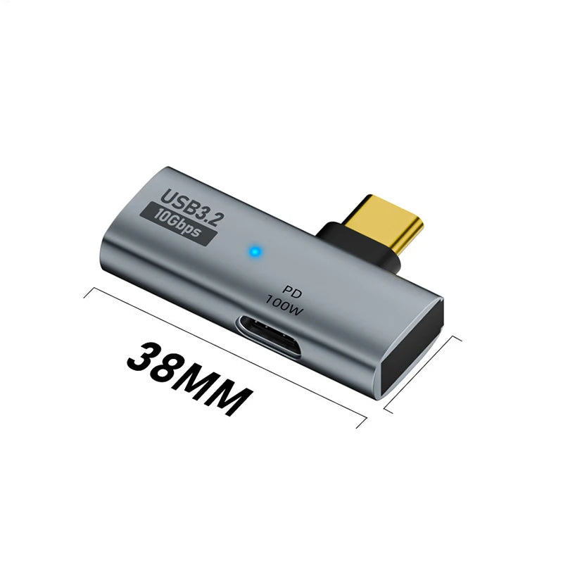 USB-C OTG Hub 10Gbps 100W PD 1-in-2 Adapter for MacBook USB-C Hub Adapter Richie's