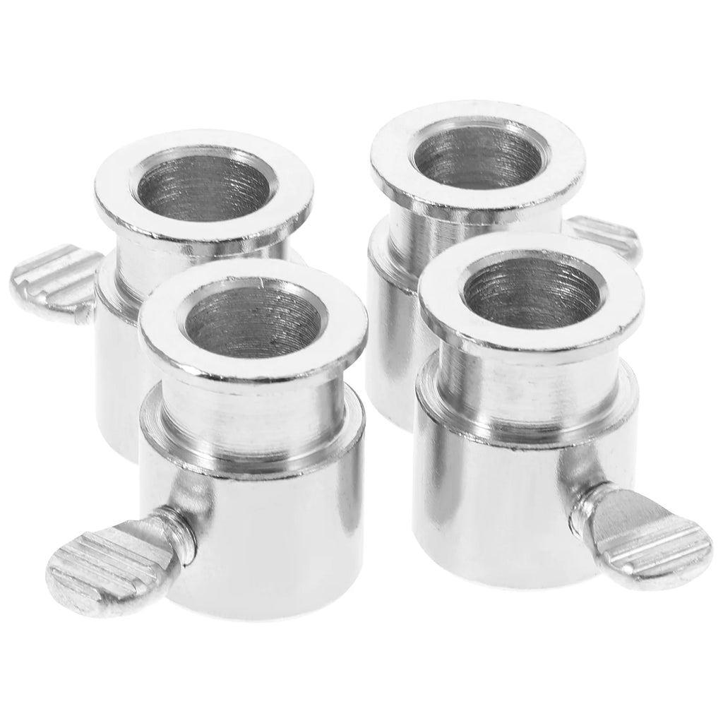 4Pcs Iron BBQ Rotisserie Stop Collars – Spit Fork Limit Sleeves BBQ Rotisserie Collars Richie's Silver