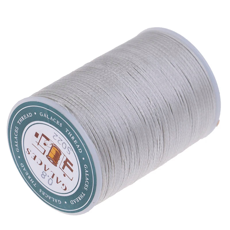 0.8mm Waxed Polyester Thread 90m – High-Strength DIY Sewing Cord Waxed Craft Thread Richie's Gray