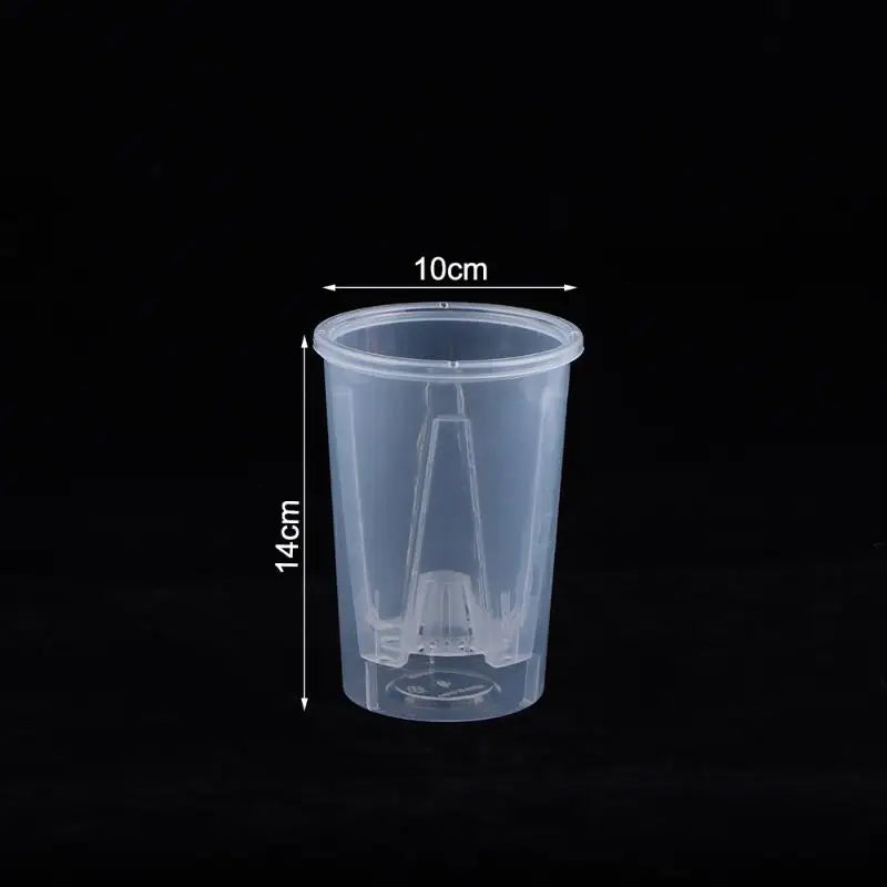 Self-Watering Transparent Plastic Flower Pot – Double Layer Self-Watering Planter Pot Richie's 10CM
