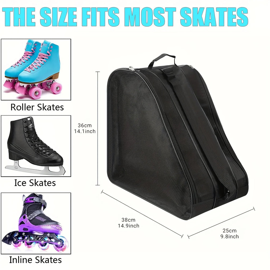 Three-Layer Large Capacity Skate Bag with Shoulder Strap Skate Storage Bag Richie's