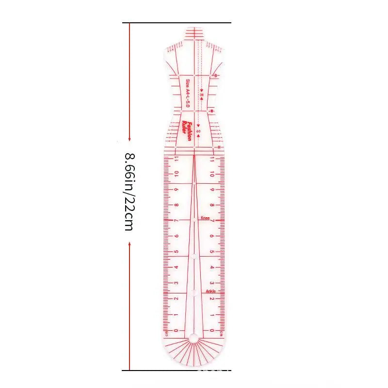 Fashion Illustration Template Ruler – Clothing Design & Quilting Clothing Design Ruler Richie's A8