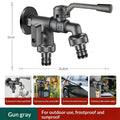 Dual Outlet Zinc Alloy Freeze-Proof Outdoor Garden Faucet Garden Faucet Richie's A