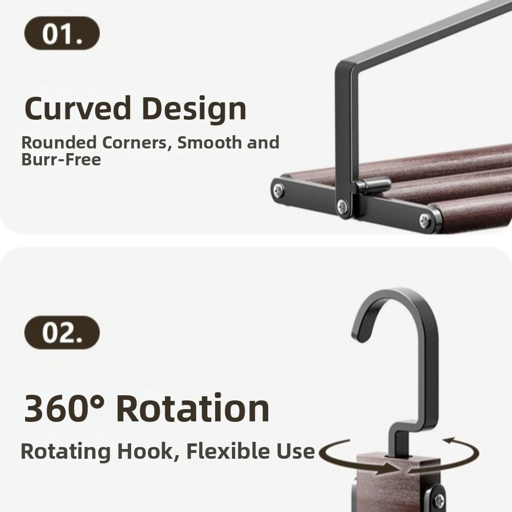 Foldable Blanket Drying Rack – Large Capacity Iron & Wood Frame Clothes Drying Rack Richie's