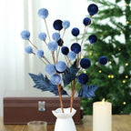 Velvet Christmas Ball Branches Multicolor DIY Xmas Centerpiece Christmas Decoration Richie's