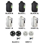 APWIKOGER Cooling Fan Vest – USB Wearable Vest for Summer Outdoor Cooling Fan Vest Richie's