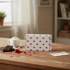 10pcs Heart Print Gift Boxes – Easy Assembly Mailer Boxes Gift Packaging Boxes Richie's