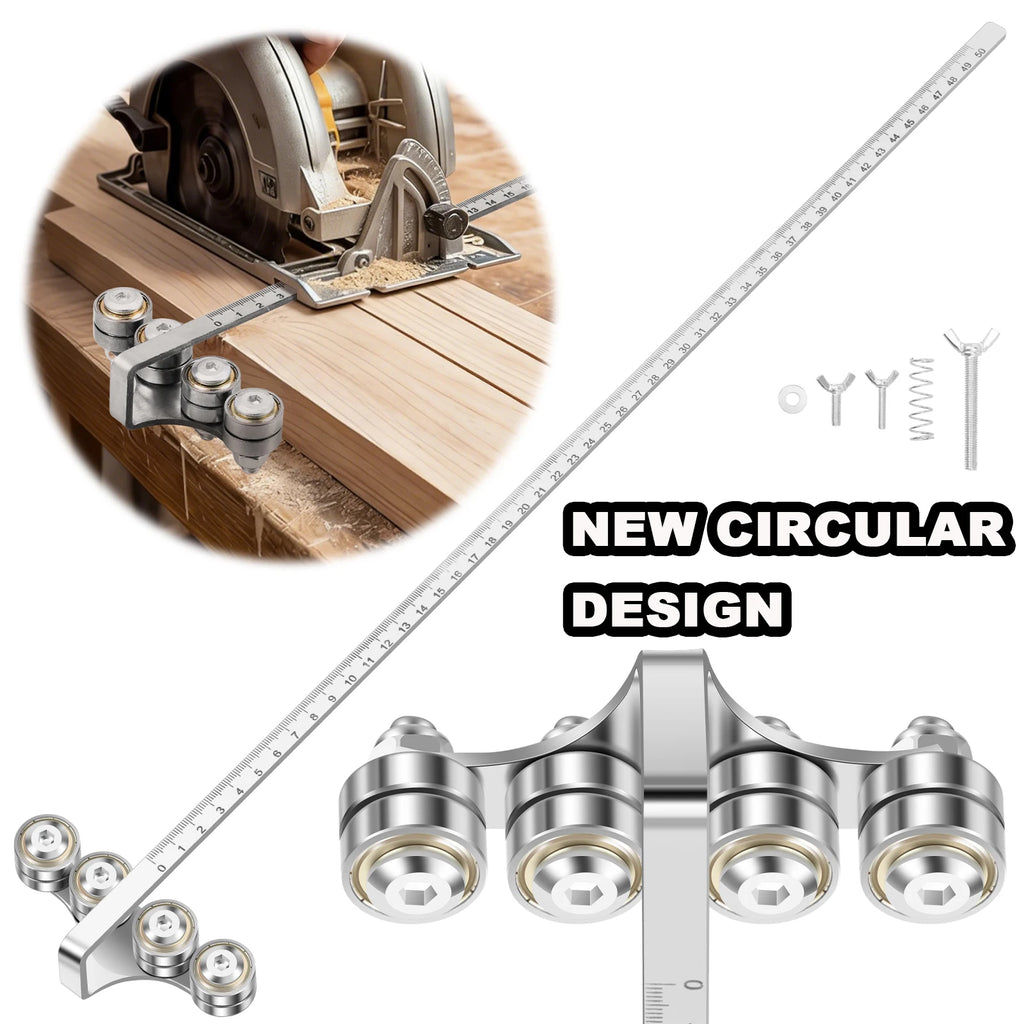 Circular Saw Guide Rail – Stainless Steel Adjustable Cutting Guide Saw Cutting Guide Richie's