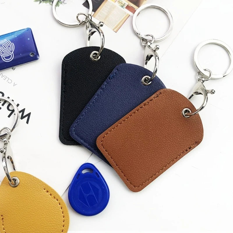 PU Leather Mini Card Holder Keychain – ID & Access Card Case Card Holder Keychain Richie's