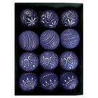 12 Antique-Style Christmas Ball Ornaments – Classic 8cm Baubles Christmas Tree Ornaments Richie's 6 8cm