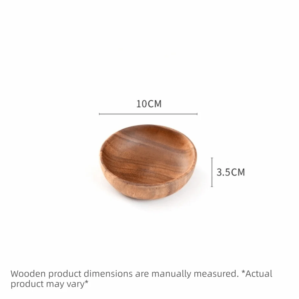 Japanese Style Handmade Wooden Soup Bowls – Round Wood Tableware Wooden Soup Bowl Richie's 10-tray