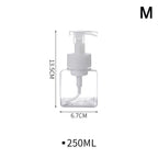 Clear Foam Pump Dispenser Bottles 250ml & 450ml Refillable Foam Pump Dispenser Richie's M-250ml