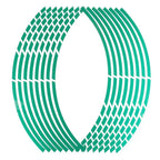 Reflective Wheel Rim Tape Sticker Strips for Motorcycle & Bike Wheel Rim Sticker Richie's green