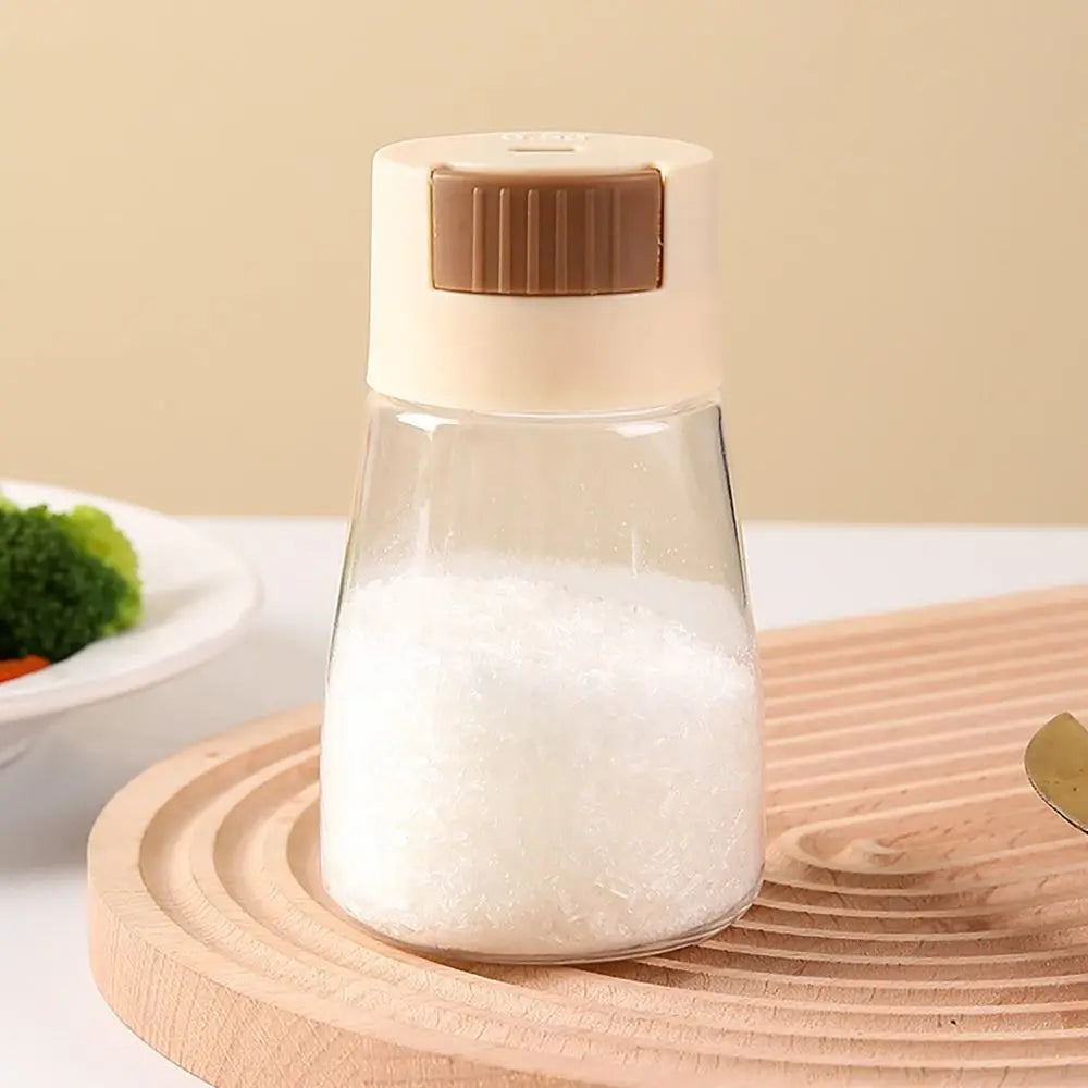 0.5g Press Quantitative Salt Dispenser – Dustproof Seasoning Jar Salt Dispenser Richie's beige