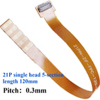 BTB ZIF Test Cable 0.3/0.5mm Pitch 13–45 Pin Extension Adapter ZIF Test Cable Adapter Richie's 21P 0.3 120mm