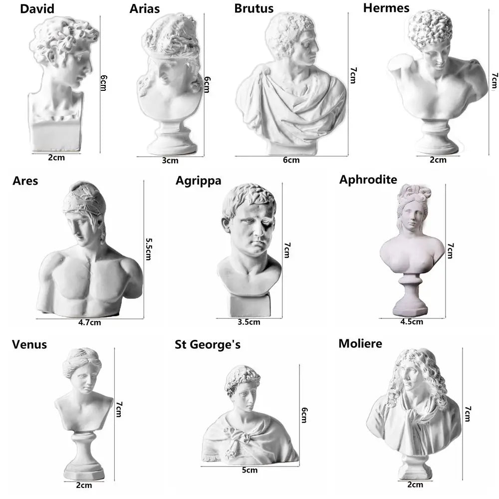 Greek Mythology Plaster Bust Statue | Resin Figurine Home Decor Bust Figurine Statue Richie's