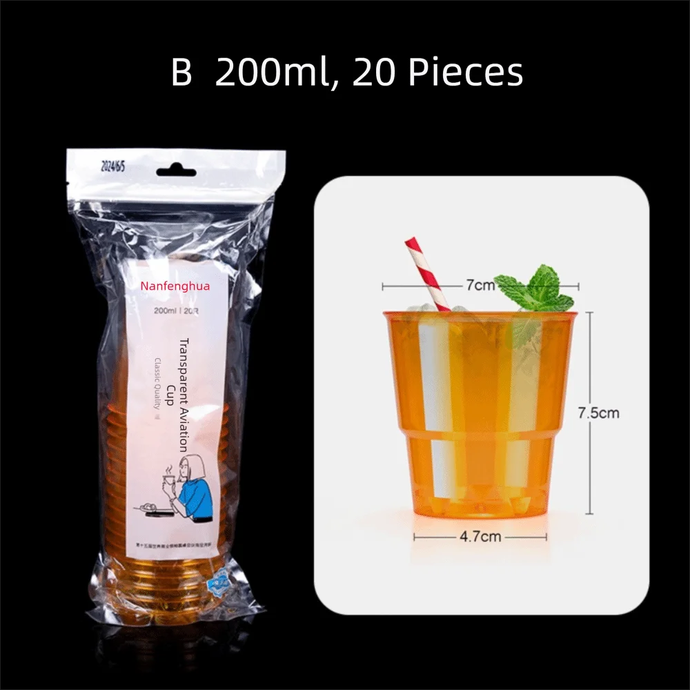 Clear Plastic Disposable Cups | Transparent Mousse Cups 10/20pk Disposable Cups Richie's B 200ml 20pcs