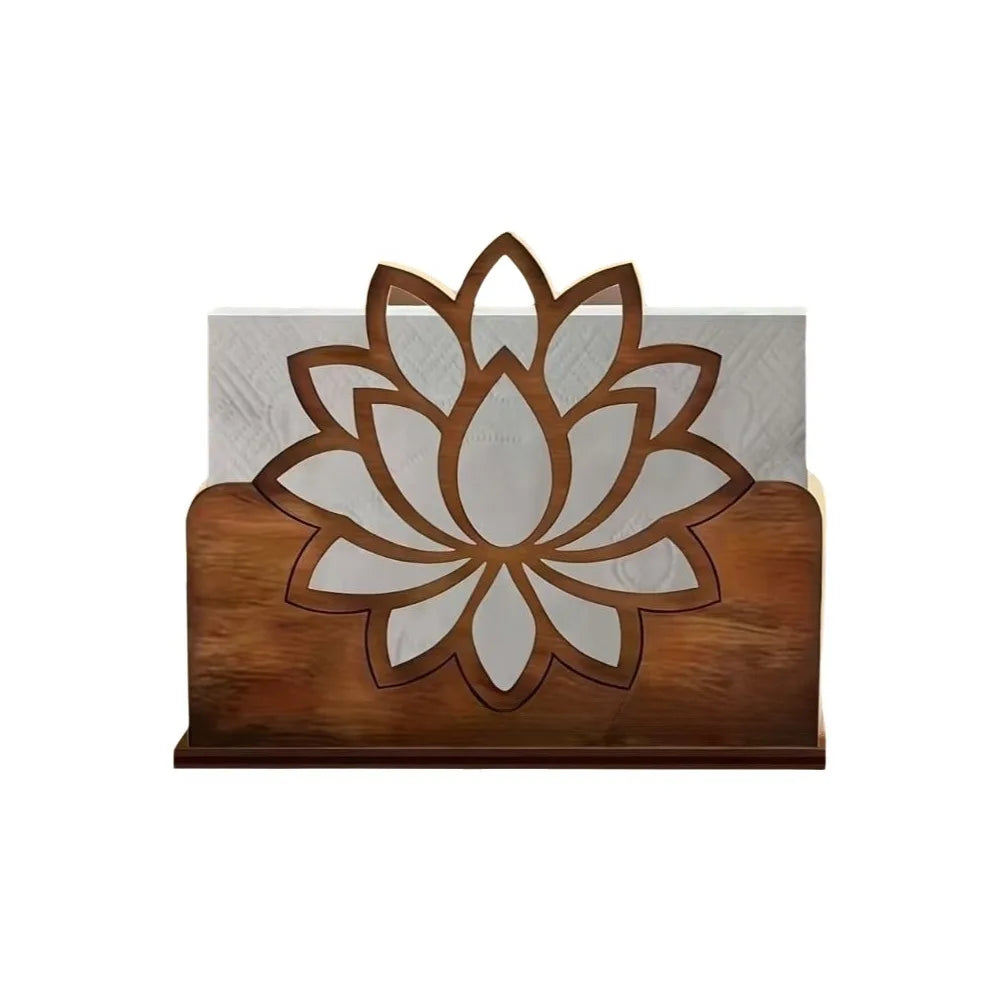Wooden Paper Towel Holder – Desktop Tissue Rack Organizer Paper Towel Holder Richie's B