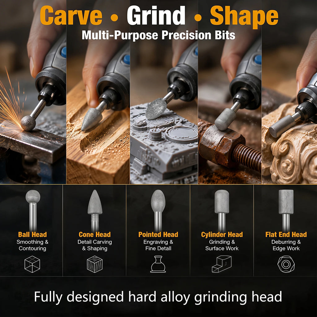 Rotary Tool Accessories Set – HSS Blades, Diamond Wheels & Burrs Rotary Tool Accessory Set Richie's