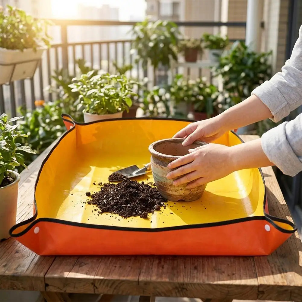 Waterproof Plant Repotting Mat – Foldable PVC Soil Tray Plant Repotting Mat Richie's