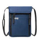 RFID Passport Holder Neck Wallet Travel Document Pouch Travel Passport Wallet Richie's Blue