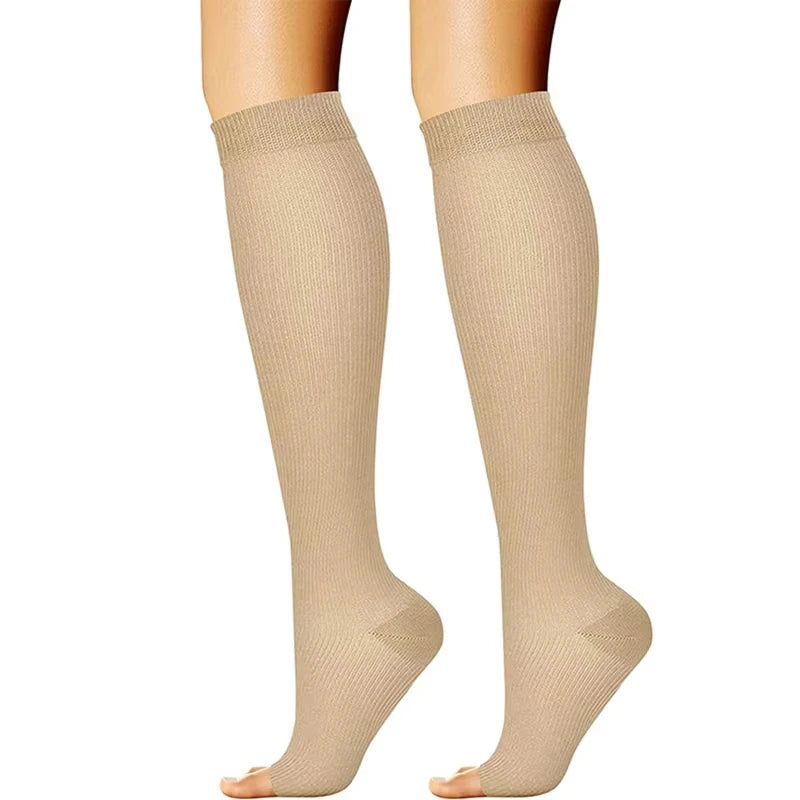 Toeless Compression Socks S–XXL Unisex Support Hosiery 1 Pair Compression Socks Richie's