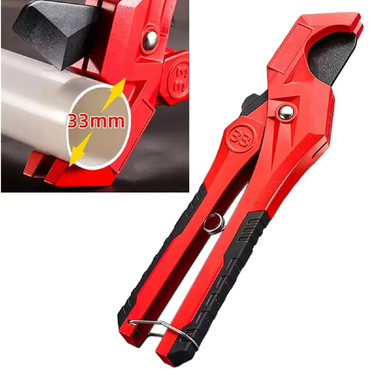 Ratchet PVC Pipe Cutter Aluminum Alloy 0–33mm | 210mm Pipe Cutter Tool Richie's
