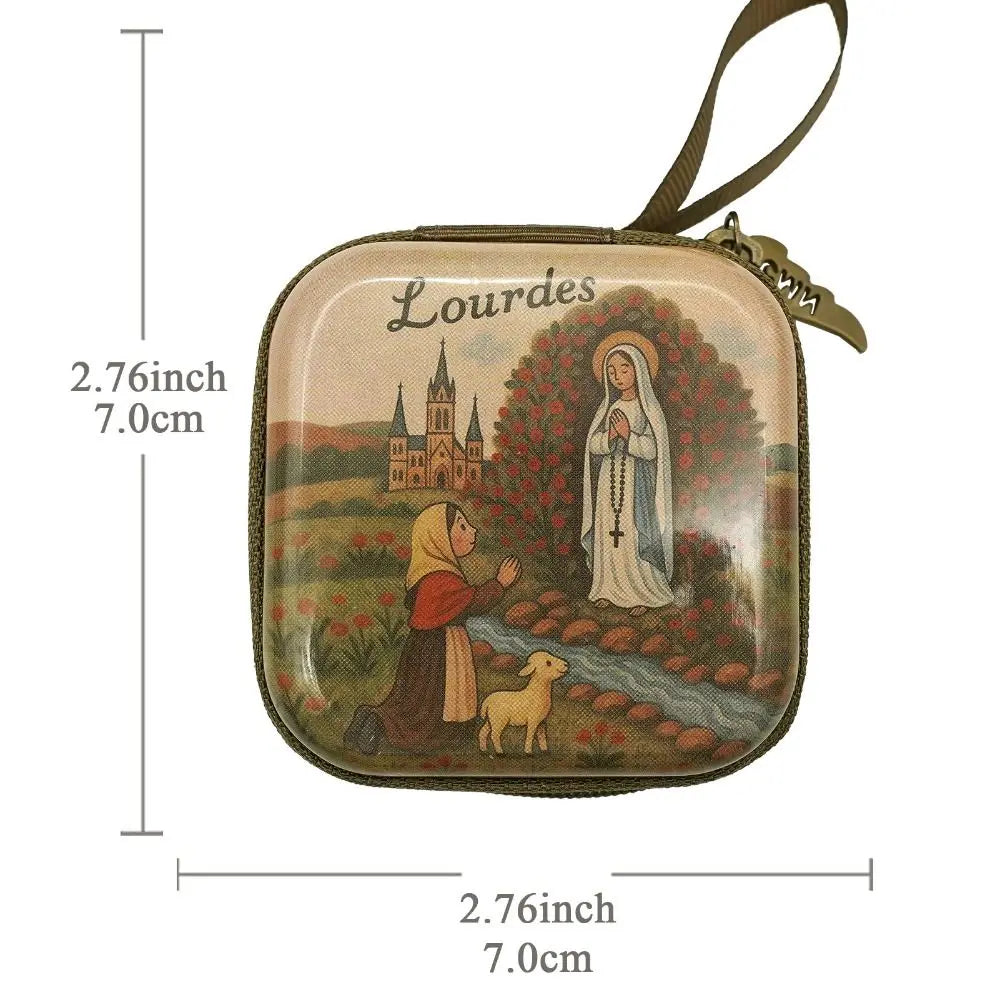 Portable Rosary Storage Bag – Zippered Christian Jewelry Pouch Jewelry Storage Pouch Richie's