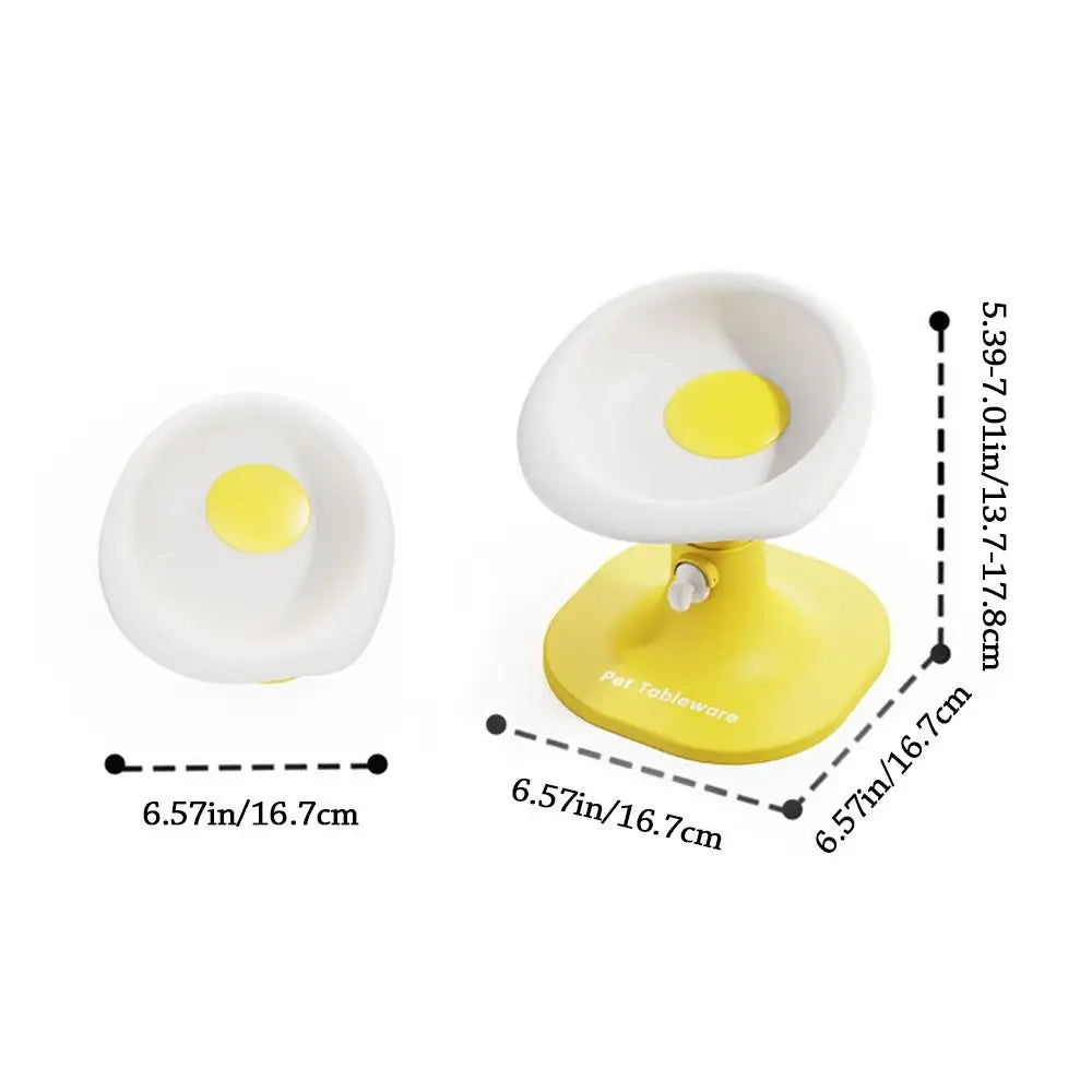 Adjustable Height Anti-Rollover Cat & Dog Feeder Bowl Elevated Pet Bowl Richie's