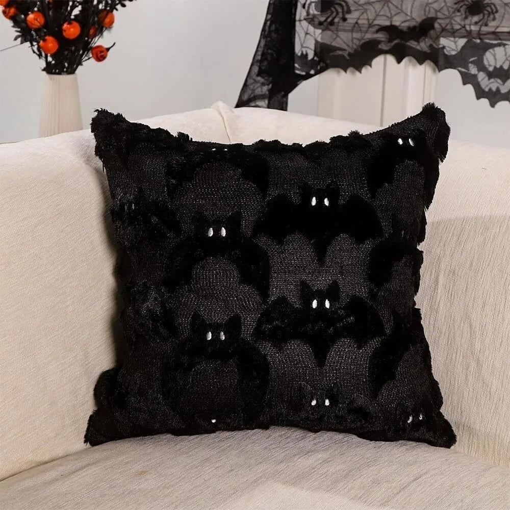 Halloween Ghost Pumpkin Throw Pillow Cover 45x45cm Throw Pillow Cover Richie's B