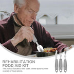 Adaptive Utensils Set – Bendable Spoon, Fork & Knife Kit Adaptive Cutlery Set Richie's