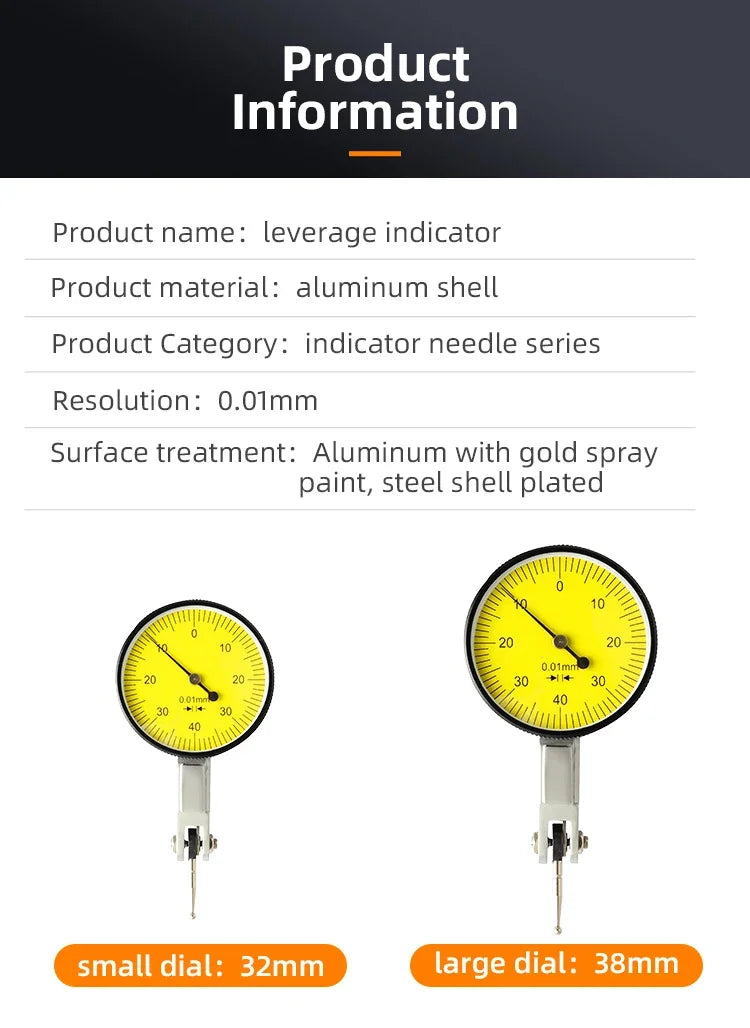Magnetic Stand Base & Dial Indicator Gauge Measurement Tool Set Dial Indicator Set Richie's