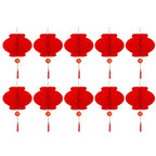 10Pcs Chinese Paper Honeycomb Lanterns – Spring Festival Decor Hanging Party Lanterns Richie's