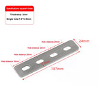 Stainless Steel Flat Corner Bracket Mending Plate Furniture Brace Corner Bracket Richie's Square 4holes