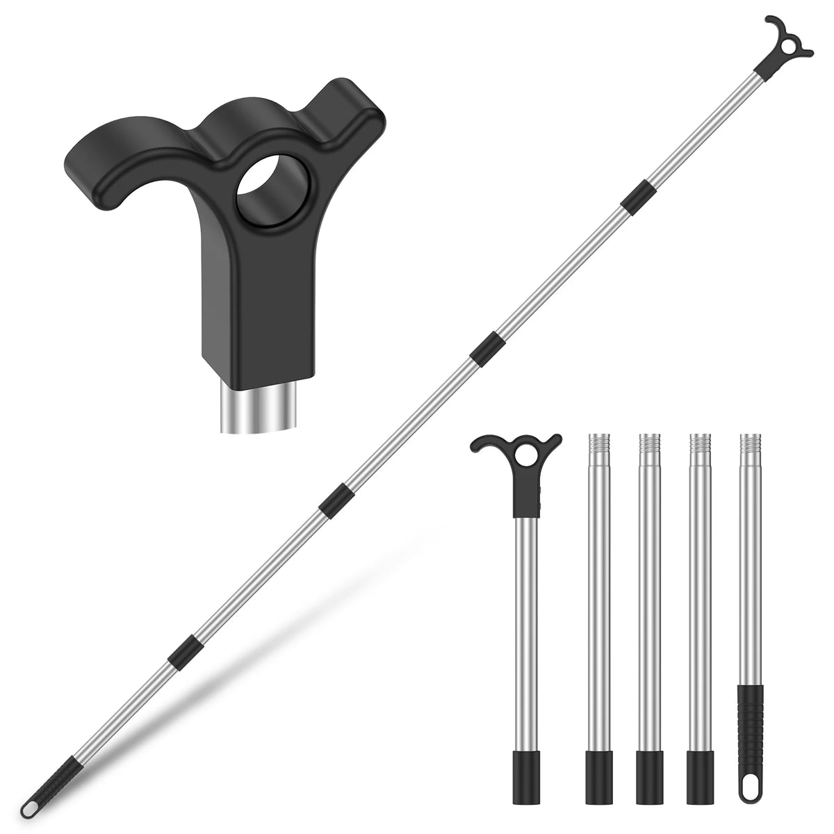 Telescoping Skylight Rod with Hook – Extendable Window Opener Window Opener Rod Richie's about 1.86m