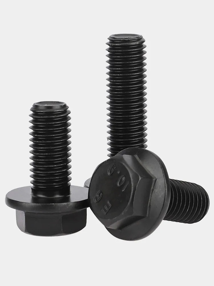 Hex Flange Bolts M6–M16 Grade 10.9 Carbon Steel Black Hex Flange Bolts Richie's