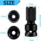 1/2" to 1/4" Hex Socket Adapter Drive Converter – Impact Tool Socket Wrench Adapter Richie's