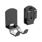 FUCHU Adhesive Headphone Stand Under-Desk Wall Mount Hanger Headphone Stand Mount Richie's Black foldable