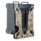 Aluminum Alloy RFID Blocking ID Badge Holder with Back Clip ID Badge Holder Richie's Desert Camo