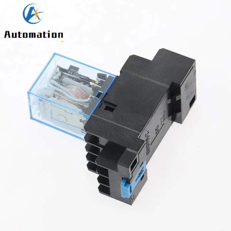MY4NJ 14-Pin 4DPDT Electromagnetic Relay 5A + PYF14A Socket Base Electromagnetic Relay Richie's