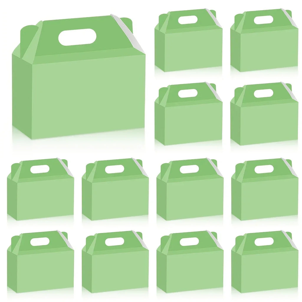 20 Pcs Light Green Kraft Paper Party Favor Boxes | Gift Packaging Party Favor Boxes Richie's