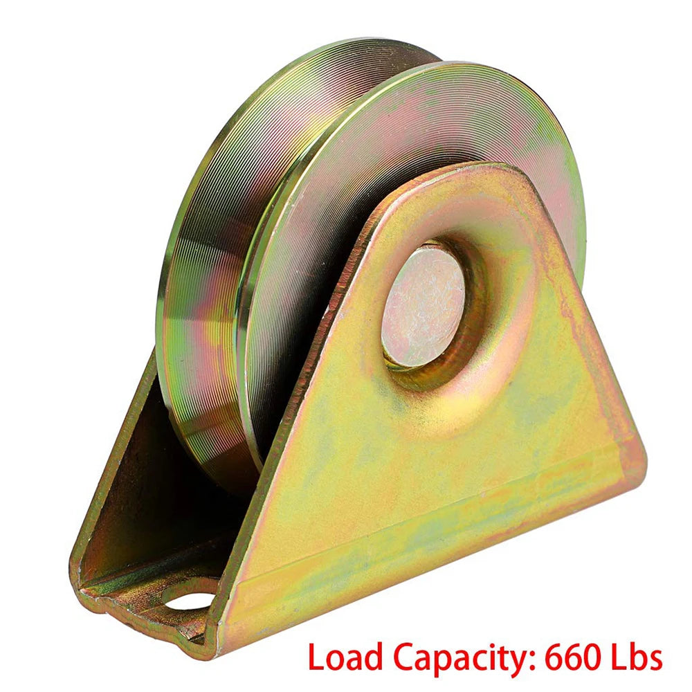 3" V-Groove Sliding Gate Wheel Heavy Duty Rigid Caster – V Track Gate Wheel Caster Richie's