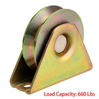 3" V-Groove Sliding Gate Wheel Heavy Duty Rigid Caster – V Track Gate Wheel Caster Richie's