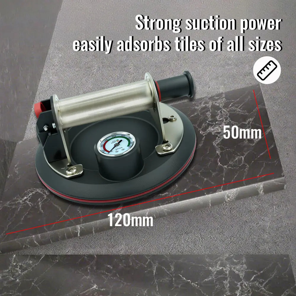 Heavy-Duty 250kg Vacuum Suction Cup – Steel Handle for Glass & Tile Vacuum Suction Lifter Richie's