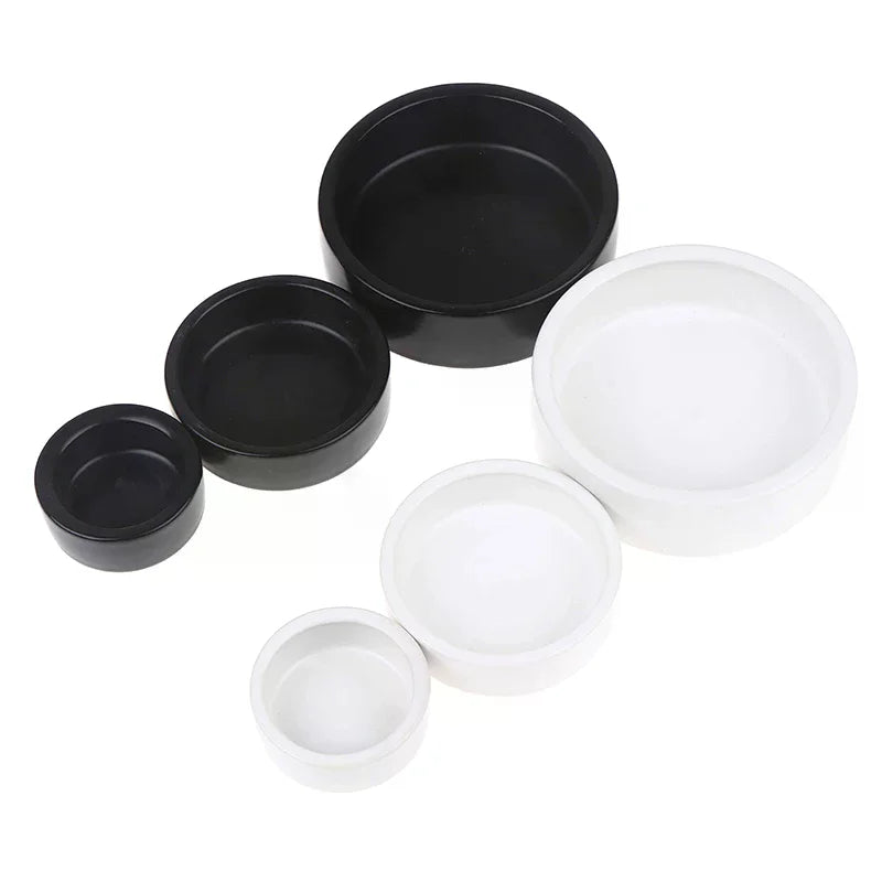 Ceramic Reptile Feeder Bowl – Anti-Escape Dish for Gecko & Crab Reptile Feeder Bowl Richie's