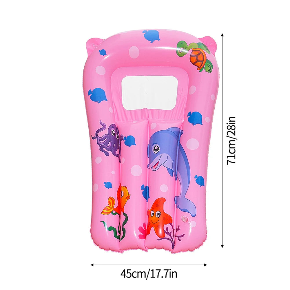 Kids Inflatable Floating Surfboard Pool Lounger | VAKIND Kids Pool Float Richie's Pink 45x71cm